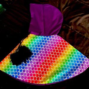 Little Girls’ Reversible Poncho